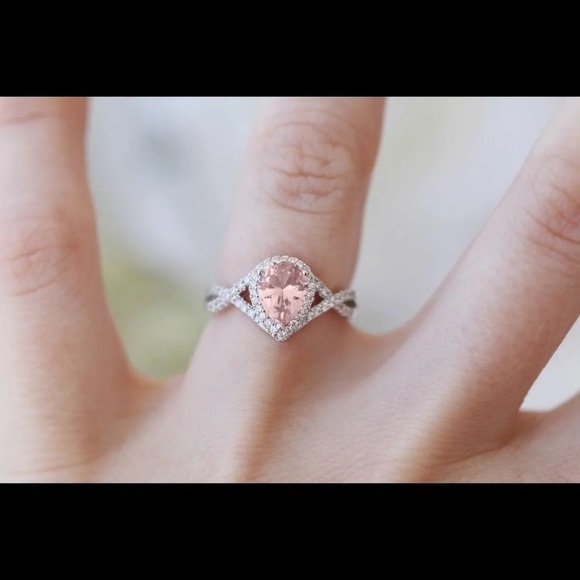 Pink morganite ring - Picture 2 of 5